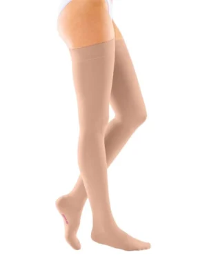 Thigh With Silicon Top Band Closed Toe Small (1 pair)
