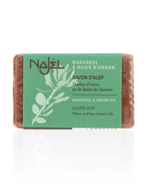 Najel Aleppo Soap Rhassoul & Argan Oil (100g)