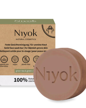 Niyok Face Wash Bar - Green Tea & Green Clay